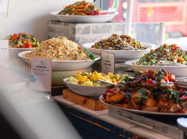 Professional catering buffet display